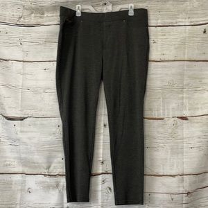 Womens Seven7 Pull On Pants Gray Size XXL